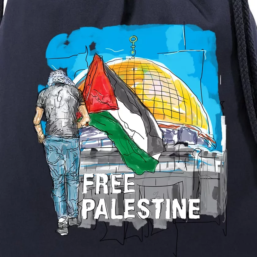 Free Palestine Gift Save Gaza Gift Drawstring Bag