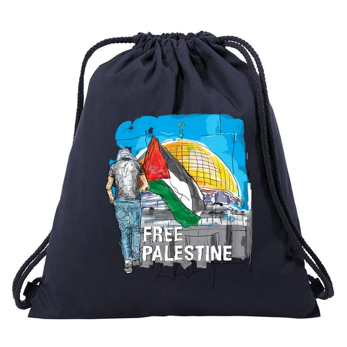 Free Palestine Gift Save Gaza Gift Drawstring Bag