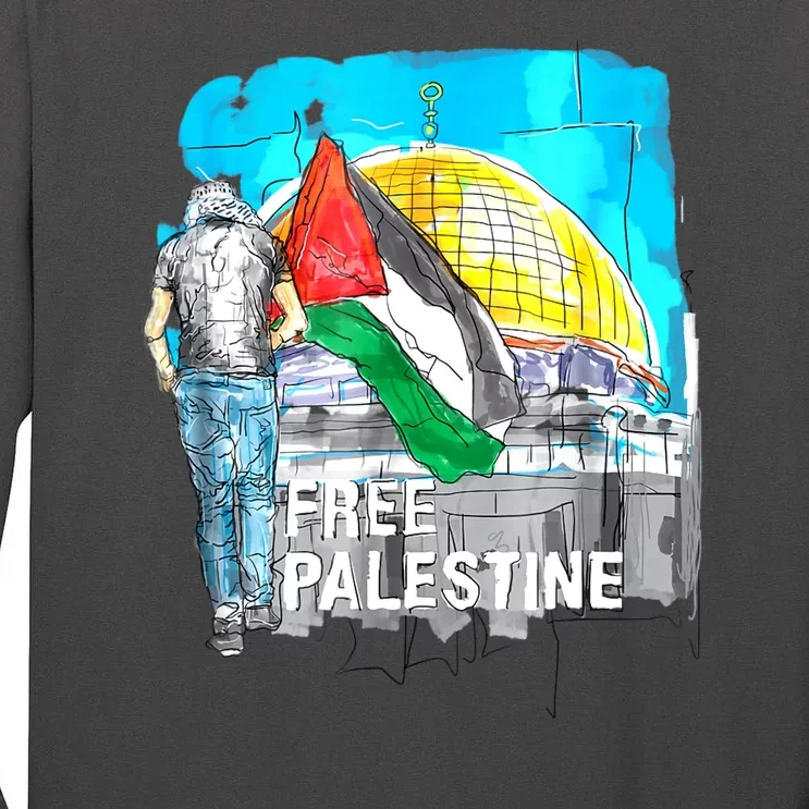 Free Palestine Gaza Palestinian Tall Long Sleeve T-Shirt