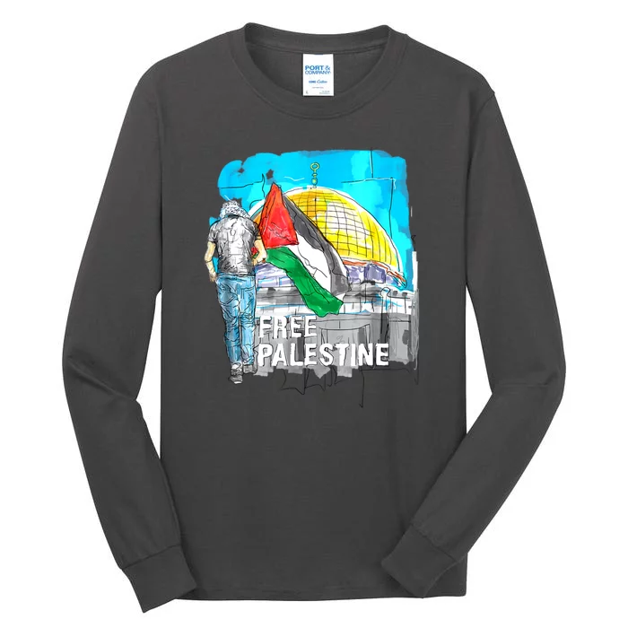 Free Palestine Gaza Palestinian Tall Long Sleeve T-Shirt