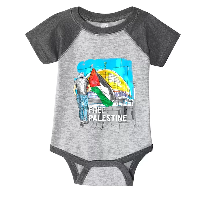 Free Palestine Gaza Palestinian Infant Baby Jersey Bodysuit