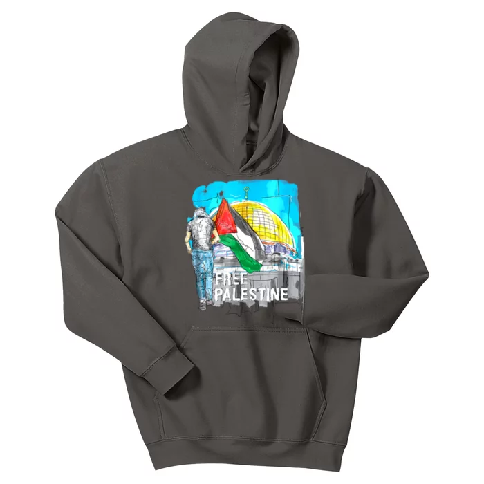 Free Palestine Gaza Palestinian Kids Hoodie