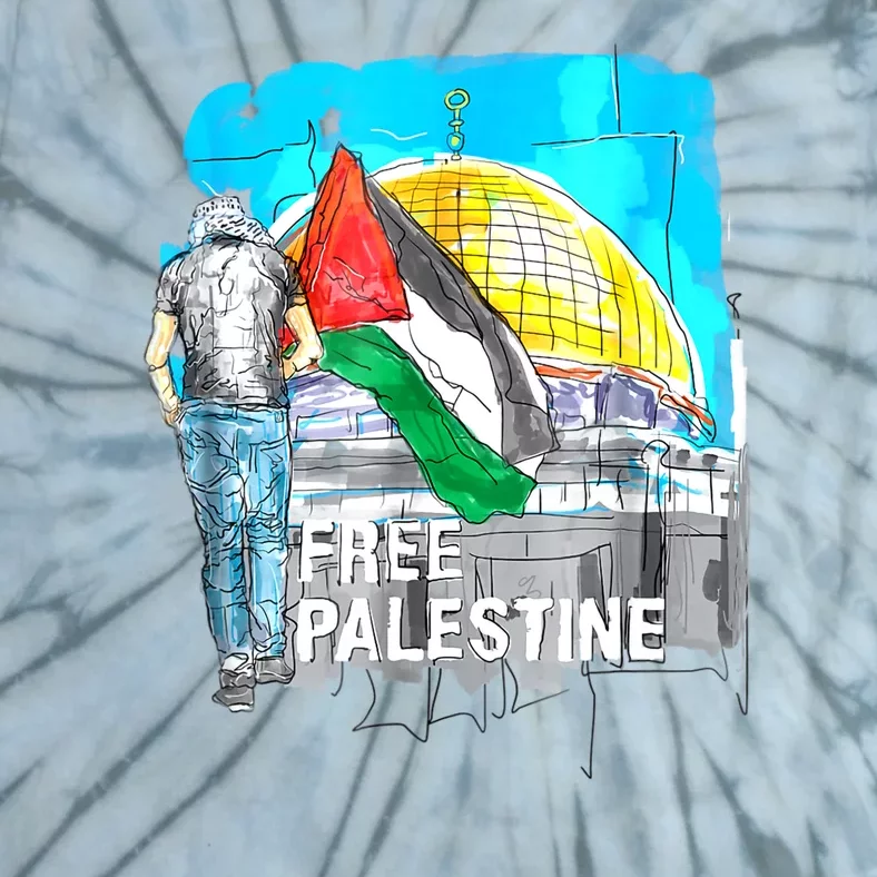 Free Palestine Gaza Palestinian Tie-Dye T-Shirt