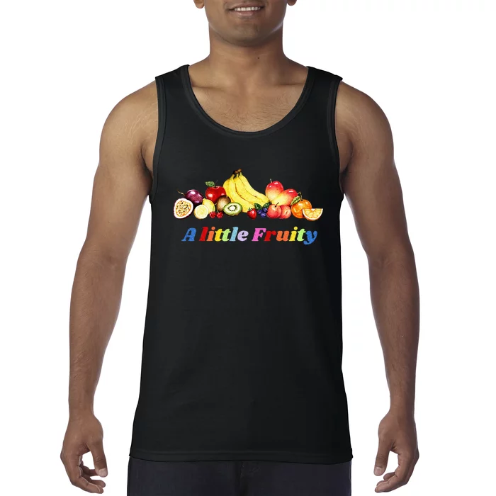 Fruity Pride Gay LGBTQ Fun Rainbow Colors Tank Top