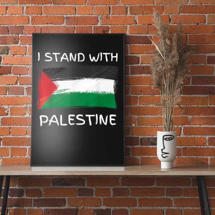 Free Palestine Gaza Flag I Stand With Palestine Freedom Poster