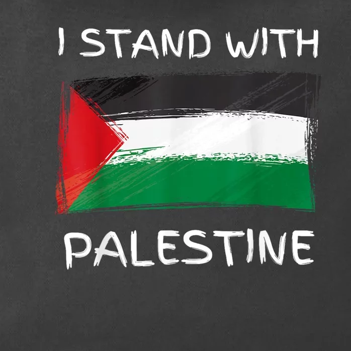 Free Palestine Gaza Flag I Stand With Palestine Freedom Zip Tote Bag