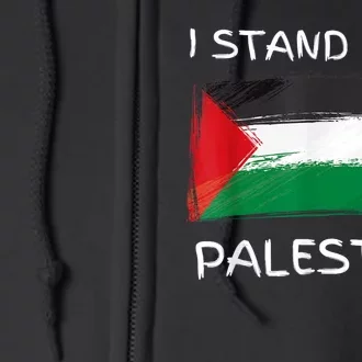 Free Palestine Gaza Flag I Stand With Palestine Freedom Full Zip Hoodie