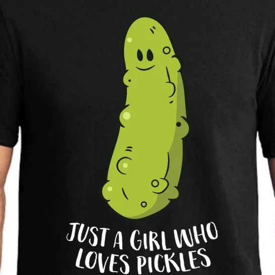 Funny Pickle Gift Just A Who Loves Pickles Gift Pajama Set