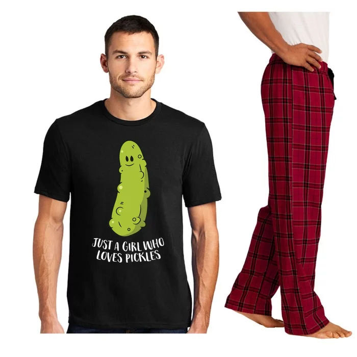 Funny Pickle Gift Just A Who Loves Pickles Gift Pajama Set