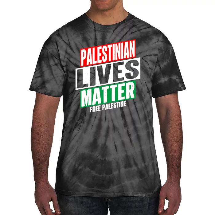 Free Palestine Gaza Palestinian Lives Matter Tie-Dye T-Shirt