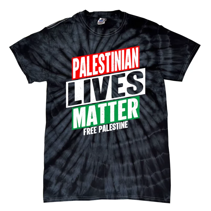 Free Palestine Gaza Palestinian Lives Matter Tie-Dye T-Shirt