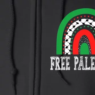 Free Palestine Gaza Palestinian Full Zip Hoodie