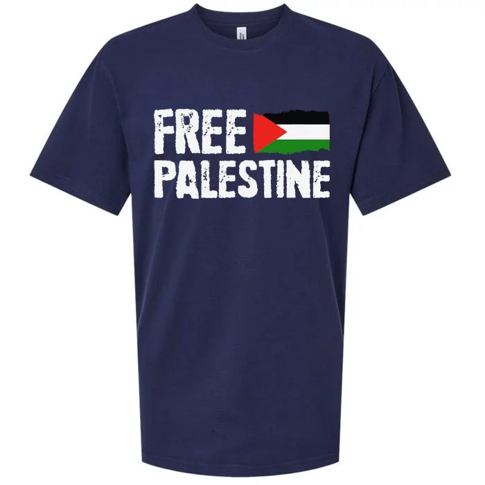 Free Palestine Gaza Flag Arabic Freedom For Palestinians Sueded Cloud Jersey T-Shirt