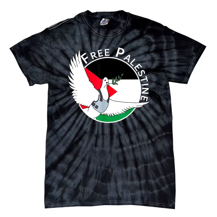 Free Palestine Gaza Palestinian Tie-Dye T-Shirt