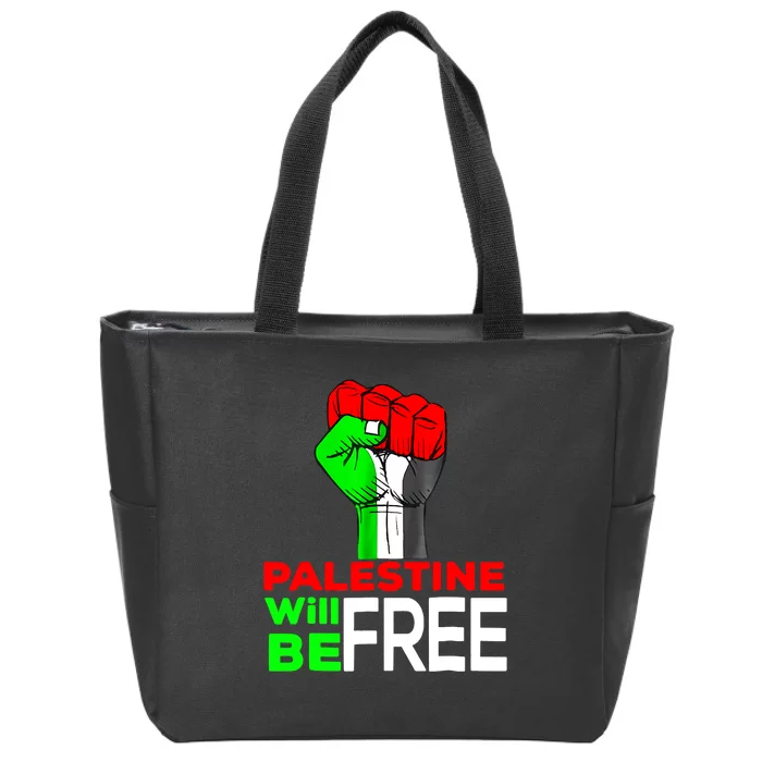 Free Palestine Gaza Palestinian Zip Tote Bag