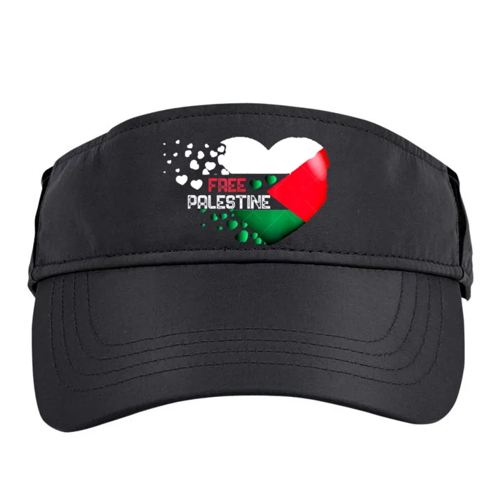 Free Palestine Gaza Palestinian Adult Drive Performance Visor