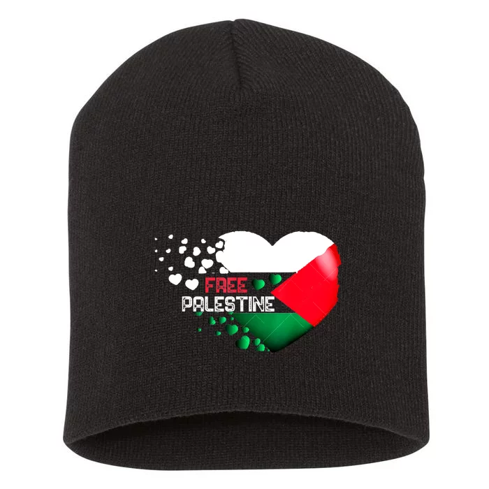 Free Palestine Gaza Palestinian Short Acrylic Beanie