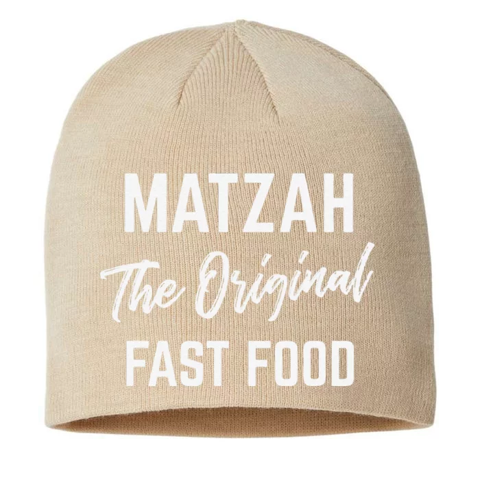 Funny Passover Gift Matzah The Original Fast Food Matzo Ball 8 1/2in Sustainable Knit Beanie