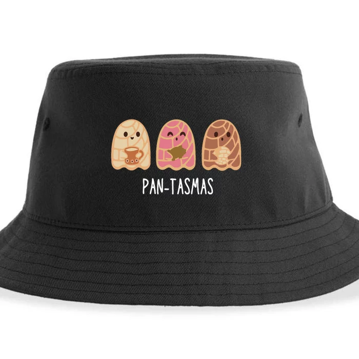 Funny Pantasmas Ghost Pan Dulce Sustainable Bucket Hat