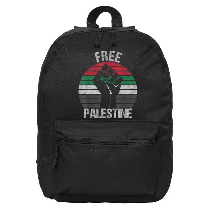 Free Palestine Gaza Palestinian 16 in Basic Backpack