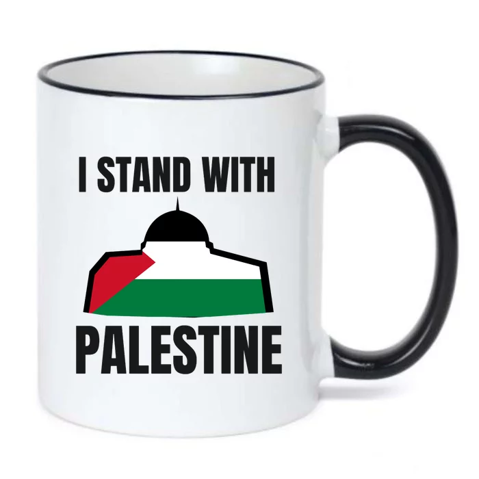 Free Palestine Gaza Flag I Stand With Palestine Freedom Black Color Changing Mug