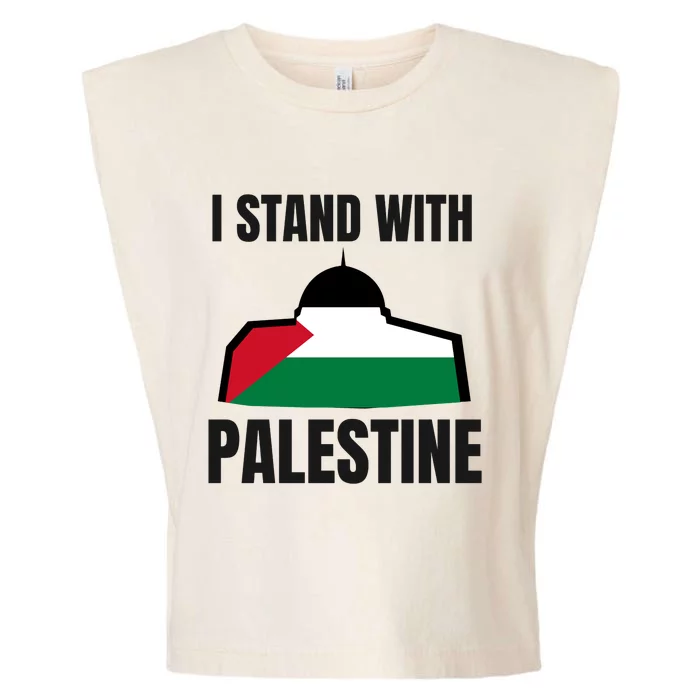 Free Palestine Gaza Flag I Stand With Palestine Freedom Garment-Dyed Women's Muscle Tee