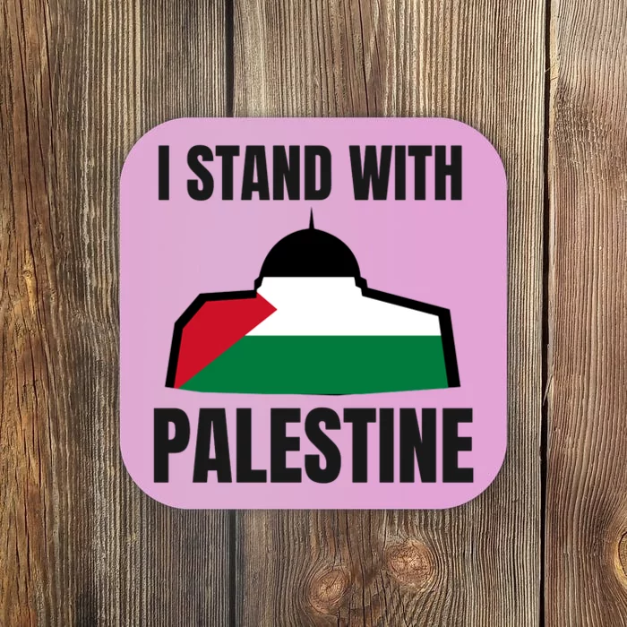 Free Palestine Gaza Flag I Stand With Palestine Freedom Coaster