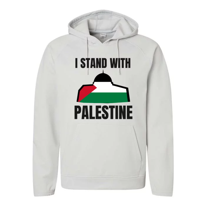 Free Palestine Gaza Flag I Stand With Palestine Freedom Performance Fleece Hoodie