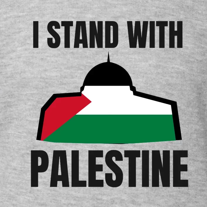 Free Palestine Gaza Flag I Stand With Palestine Freedom Toddler Sweatshirt