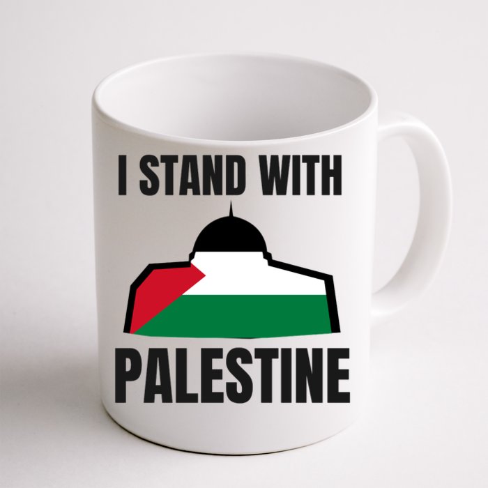 Free Palestine Gaza Flag I Stand With Palestine Freedom Front & Back Coffee Mug