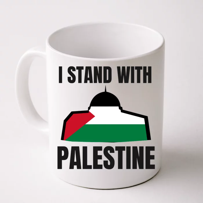 Free Palestine Gaza Flag I Stand With Palestine Freedom Front & Back Coffee Mug