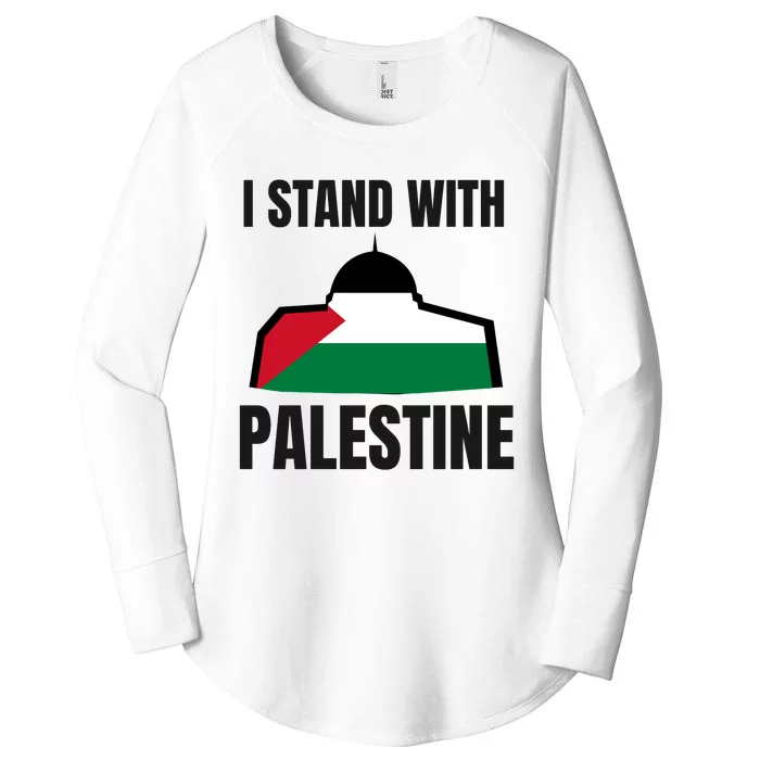 Free Palestine Gaza Flag I Stand With Palestine Freedom Women's Perfect Tri Tunic Long Sleeve Shirt