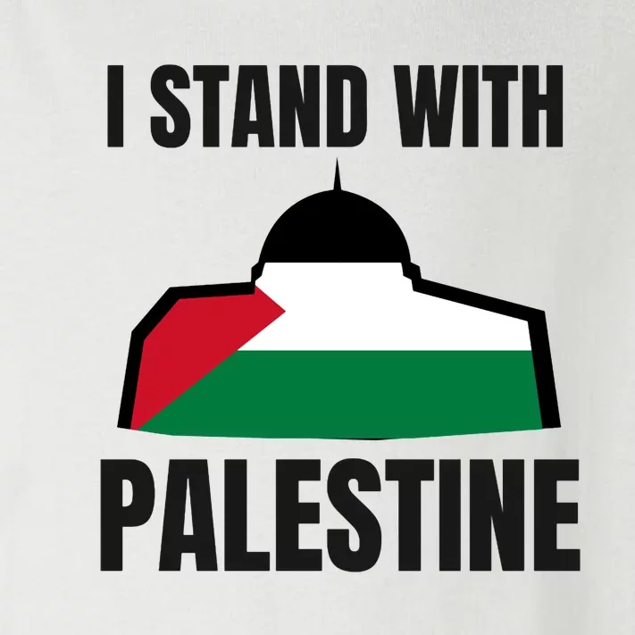 Free Palestine Gaza Flag I Stand With Palestine Freedom Toddler Long Sleeve Shirt