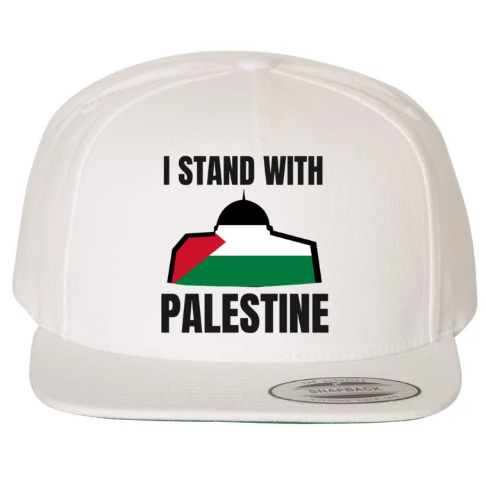 Free Palestine Gaza Flag I Stand With Palestine Freedom Wool Snapback Cap