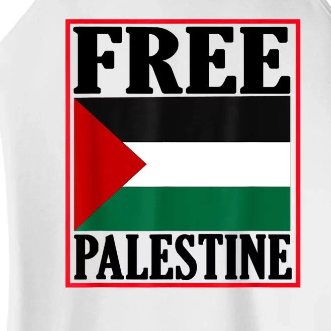 Free Palestine Gaza Palestinian Women’s Perfect Tri Rocker Tank