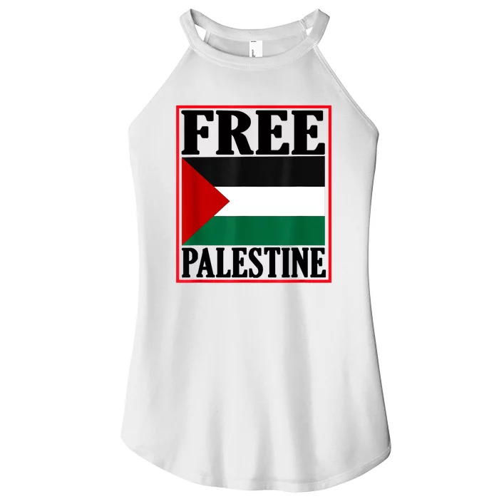 Free Palestine Gaza Palestinian Women’s Perfect Tri Rocker Tank