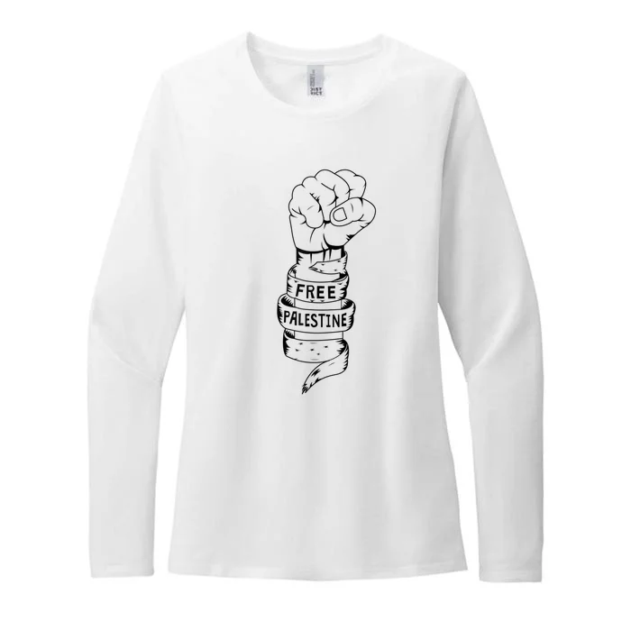 Free Palestine Gaza Palestinian Womens CVC Long Sleeve Shirt