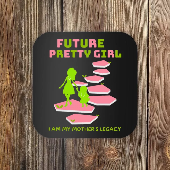 Future Pretty Girl First Black Sorority Coaster