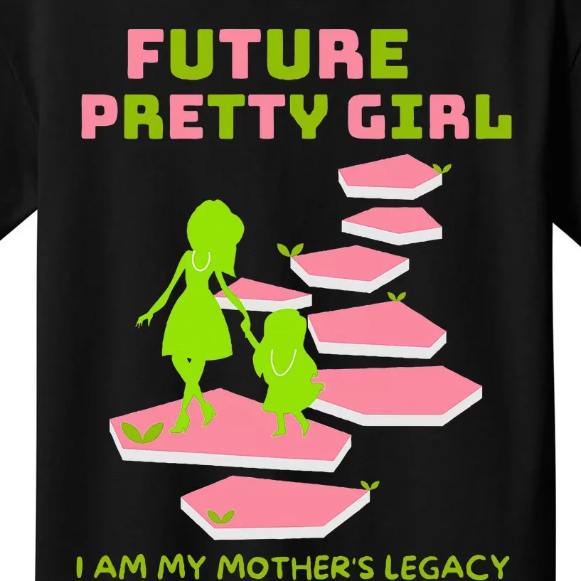 Future Pretty Girl First Black Sorority Kids T-Shirt