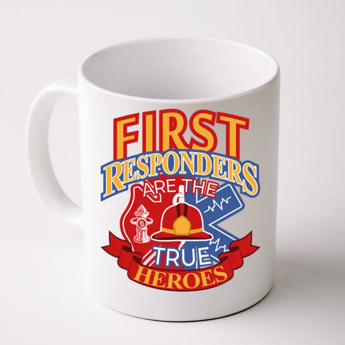 Firefighter Proud Gift Design First Responders Hero Cute Gift Front & Back Coffee Mug