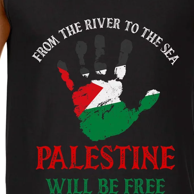 Free Palestine Gaza Flag Arabic Palestine Will Be Free Comfort Colors® Tank Top