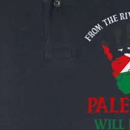 Free Palestine Gaza Flag Arabic Palestine Will Be Free Softstyle Adult Sport Polo