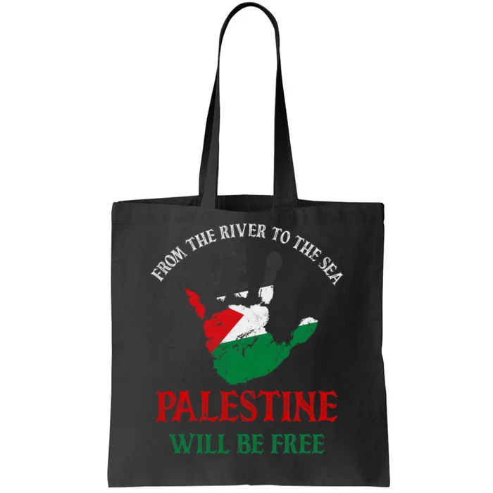 Free Palestine Gaza Flag Arabic Palestine Will Be Free Tote Bag