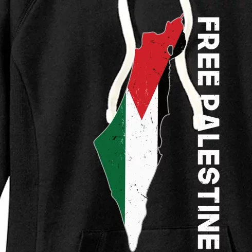 Free Palestine Gift Free Gaza Palestine Flag Arabic Gift Women's Fleece Hoodie