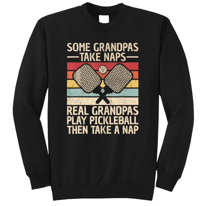 Funny Pickleball Grandpa Pickleball Player Vintage Pickleball Lovers Gift Tall Sweatshirt