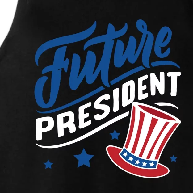 Future President Gift Ladies Tri-Blend Wicking Tank