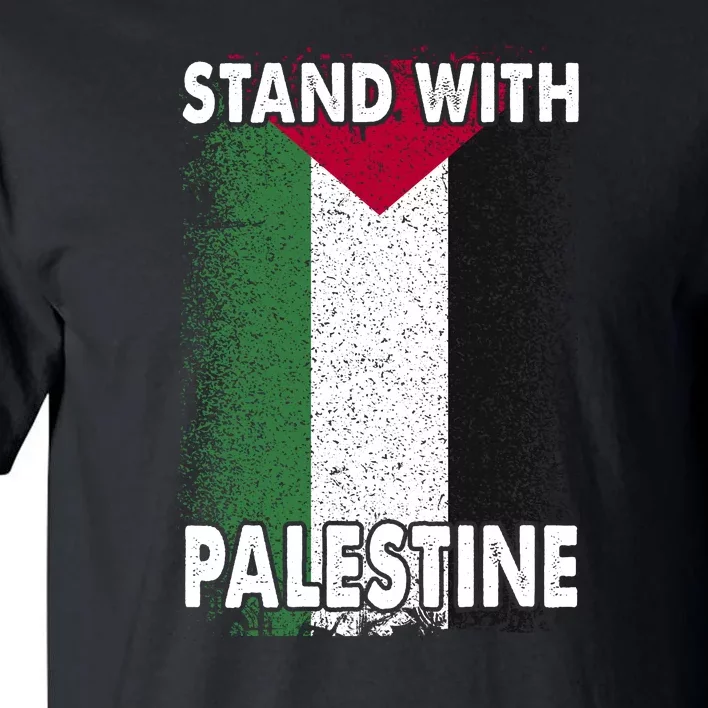 Free Palestine Gaza Palestinian Flag Tall T-Shirt