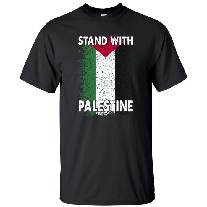 Free Palestine Gaza Palestinian Flag Tall T-Shirt