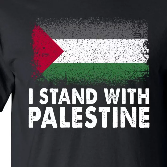 Free Palestine Gaza Palestinian Flag Tall T-Shirt