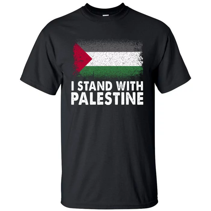 Free Palestine Gaza Palestinian Flag Tall T-Shirt